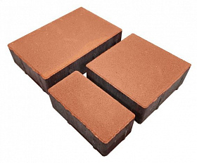 Тротуарная плитка Лидер 40 Провинция 60 мм Оранжевый