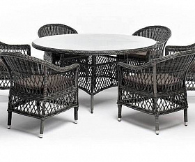 Обеденная Эспрессо–150 S 4SIS группа плетеная, цвет графит