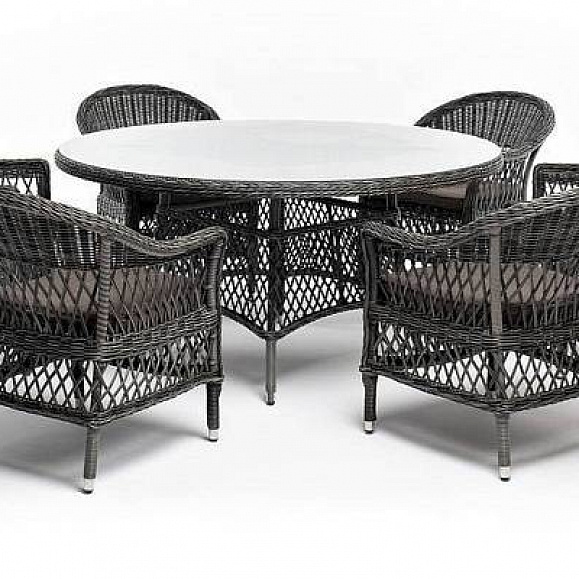 Обеденная Эспрессо–150 S 4SIS группа плетеная, цвет графит фото 2