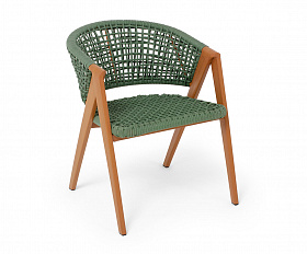 Амстердам плетеный стул из искусственного ротанга, цвет зеленый