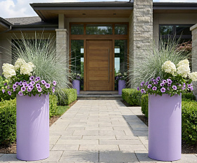 Кашпо Concretika Тюб Макси D40H60 Лаванда 300 6035