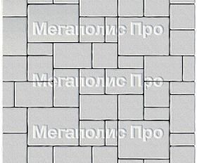 Тротуарная плитка Выбор Мюнхен Б.2. Фсм.6 60 мм Стандарт Белый