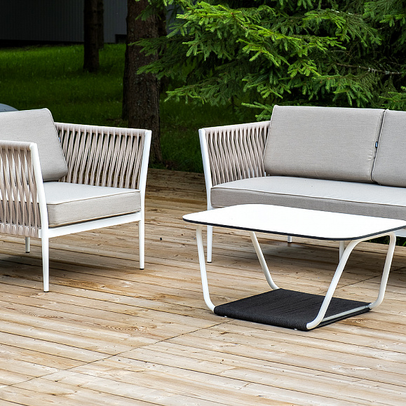 Касабланка лаунж-зона плетеная из роупа 5-местная, цвет бежевый фото 4