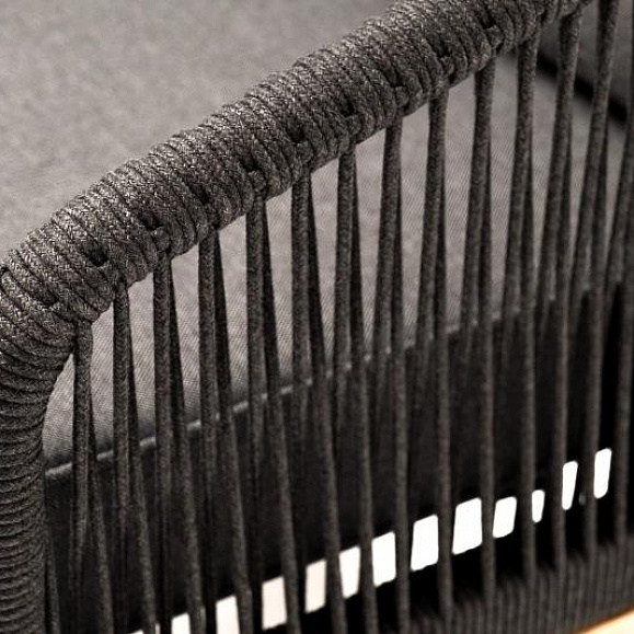 Кресло Канны 4SIS из роупа (веревки), основание дуб, цвет темно-серый фото 8