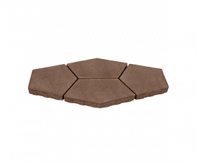 Тротуарная плитка Нобетек Квинта 3П8ф бежевая