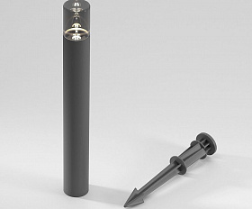 Уличный светильник Elektrostandard Hidden 35166/F серый