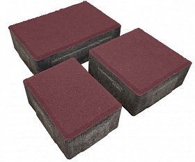 Тротуарная плитка Лидер 40 Старый Город 60 мм Красный