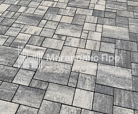 Тротуарная плитка 342 Механический завод Бавария ColorMix 60мм Арктика