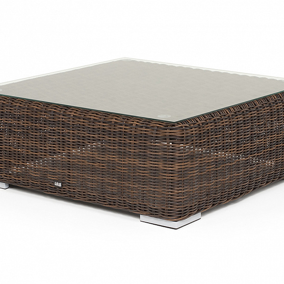 Капри журнальный столик плетеный, цвет коричневый фото 2