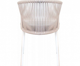 Плетеный стул Милан 4SIS из роупа (веревки), цвет бежевый
