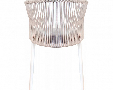 Плетеный стул Милан 4SIS из роупа (веревки), цвет бежевый