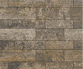 Тротуарная плитка Выбор Паркет мультиформатный Б.16.Псм.8 80 мм Искусственный камень Базальт