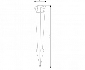 Колышек для установки в грунт