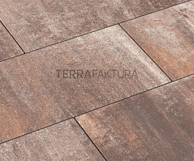 Тротуарная плитка Terrafaktura Урбан 600x300x80 мм Жженая глина