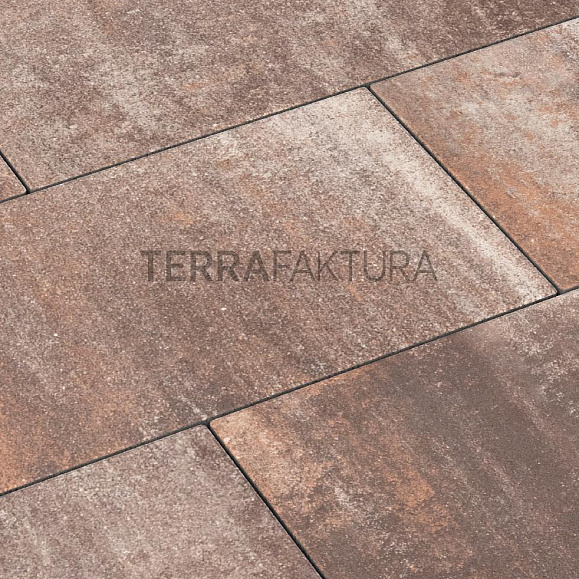 Тротуарная плитка Terrafaktura Урбан 600x300x80 мм Жженая глина фото 2