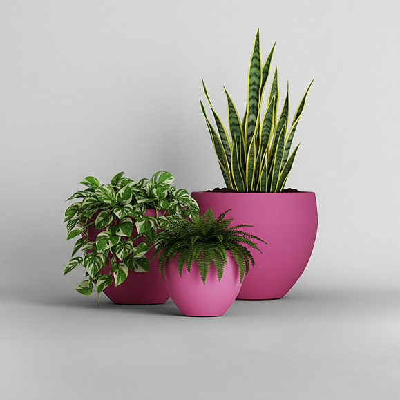 Кашпо Concretika Гира D50H43 Пинк 4010 фото 5