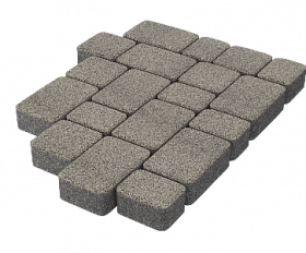 Тротуарная плитка Stellard Старый город 60 мм Белый мрамор