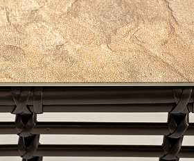 Валенсия журнальный столик из искусственного ротанга, цвет бронзовый