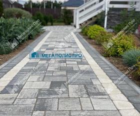 Тротуарная плитка 342 Механический завод Бавария ColorMix 60мм Арктика