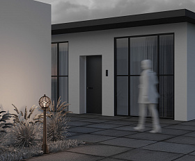 Ландшафтный светильник Via Maytoni O023FL-01G цвет Золото Антик