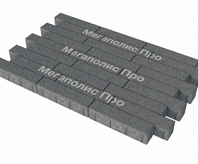 Тротуарная плитка Фабрика Готика Ригель 360х80х80 мм Сильвер 13