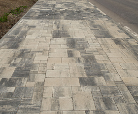 Тротуарная плитка Вилла Arbet 60 мм ColorMix Гранит