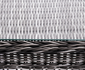 Асти лаунж-зона из искусственного ротанга на 4 персоны, цвет графит