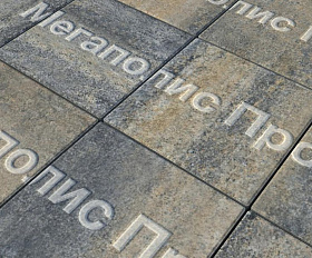 Тротуарные плиты Выбор Квадрат Б.1.К.8 300х300х80 мм Искусственный камень Базальт