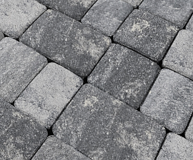 Тротуарная плитка Нобетек Новая Классика 1НКЛ5Ф Колормикс №5 Антрацит