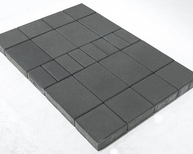 Тротуарная плитка Braer Мозайка, 60 мм. серый