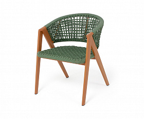 Амстердам плетеный стул из искусственного ротанга, цвет зеленый