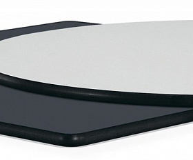 Каффе интерьерный стол из HPL круглый Ø70см, цвет молочный