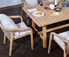 Обеденная группа из акации RIMINI M со столом 170 см Joygarden