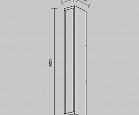 Настенный светильник (бра) Corte Maytoni O571WL-L20B3K цвет Черный