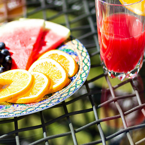 Стол садовый плетеный из искусственного ротанга CANNES 90 см Joygarden фото 3