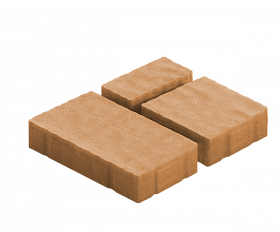 Тротуарная плитка Нобетек Старый город 2СГ5ф Персиковая