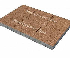 Тротуарная плитка Фабрика Готика Квадрат 400х400х80 мм Голд 17