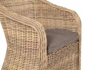 Плетеное кресло детское Равенна 4SIS из искусственного ротанга, цвет соломенный