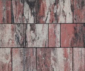 Тротуарная плитка Лидер 40 Провинция Color Mix 60 мм Родонит