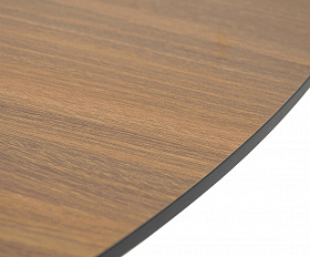 Рио стол из HPL круглый Ø160см, H75, цвет столешницы дуб