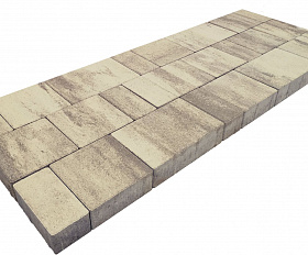 Тротуарная плитка Лидер 40 Провинция Color Mix 60 мм Желтый Топаз