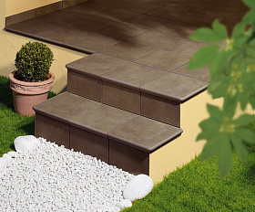 Клинкерная ступень флорентийская  Interbau Alpen 045 Engadin, 310*320*8,0 мм R11/B