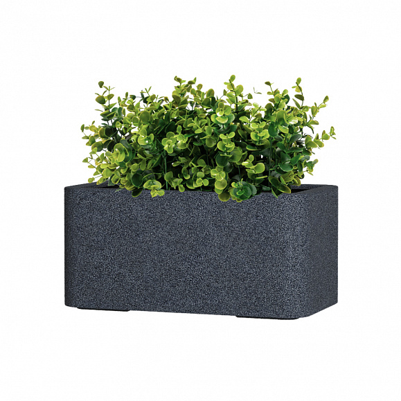Кашпо TERRAFAKTURA Балконера 40x22x18 Базальт фото 1