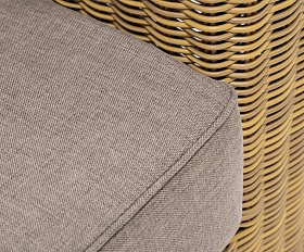 Лаунж-зона Боно 4SIS из искусственного ротанга, цвет соломенный