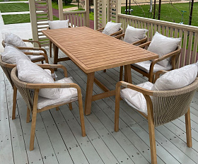 Обеденная группа из акации RIMINI L Joygarden