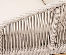 Диван двухместный Канны 4SIS из роупа (веревки), каркас дуб, цвет бежевый