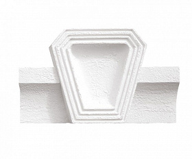 Замковый камень "Шамот", цвет Белый