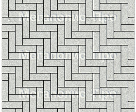 Тротуарная плитка Выбор Паркет Б.4.П.6 Стоунмикс Белый