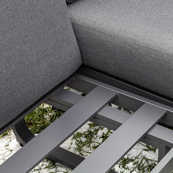 Лаунж-зона Adrian Royal Family с угловым диваном из алюминия фото 8