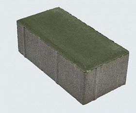 Брусчатка Лидер 40 Прямоугольник 200х100х80 мм Зеленый